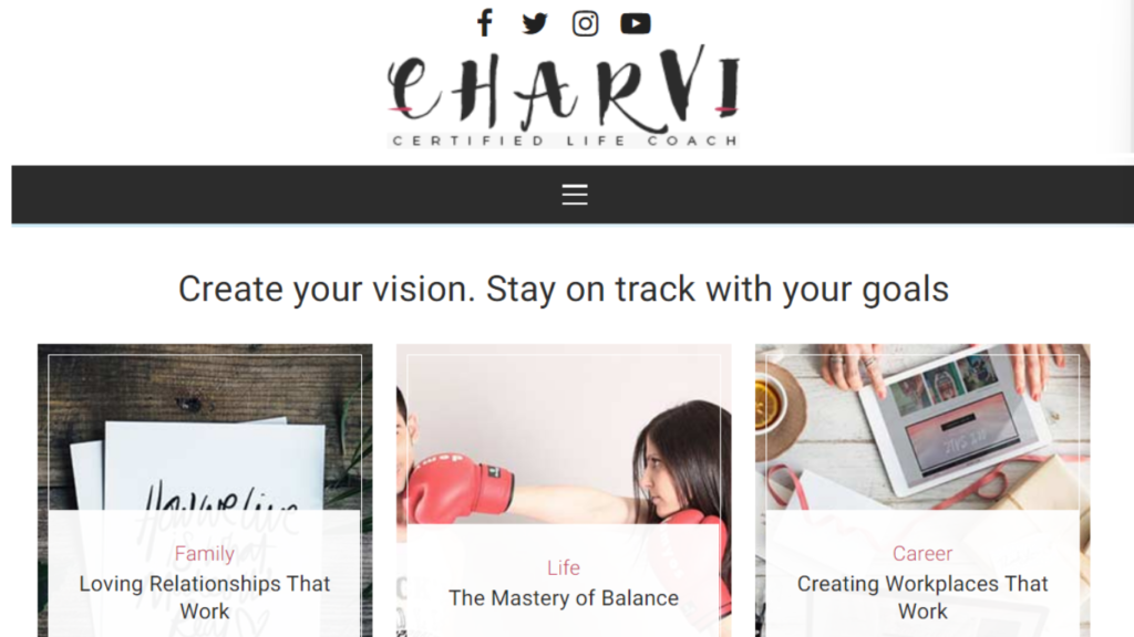 Charvi Coach & Consulting wordpress theme