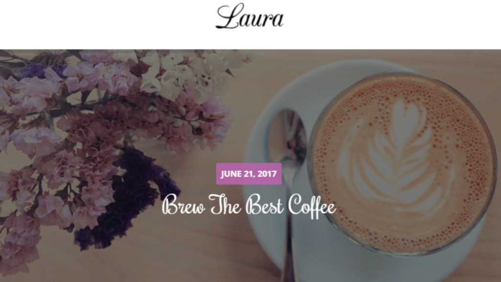Free Feminine wordpress theme.
Laura wordpress theme