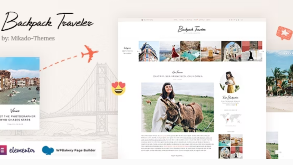 Backpack traveler wordpress theme